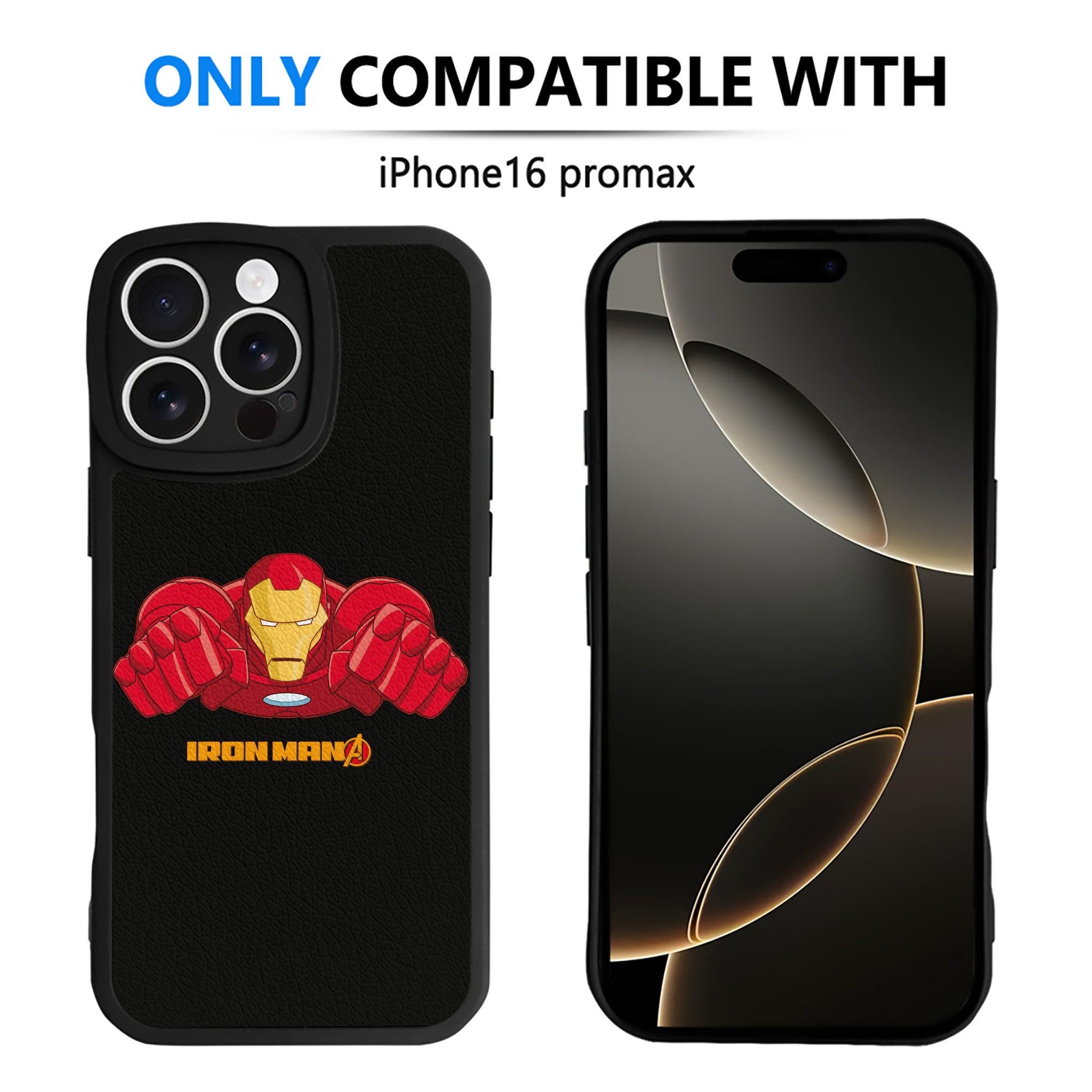 （画像用） アベンジャーズ The Avengers 【iPhone 16シリーズ対応】シリコンスマホケース（レザー調） 材質：シリコン